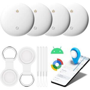 Air Tracker Tags-2 Pack for Android with Case- Bluetooth Tracker Item Finder